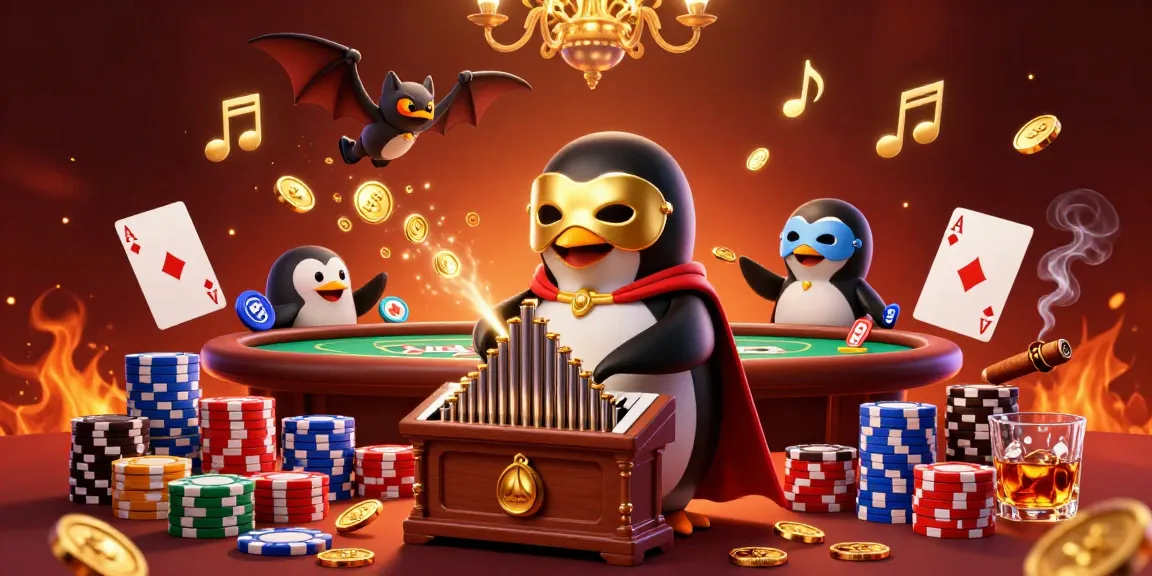 Engage with 79king as the penguin organist plays for high-stakes poker excitement.