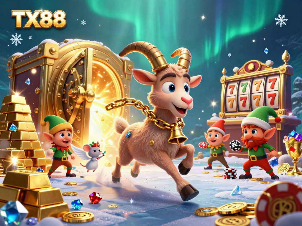 Experience the thrill of the casino with TX88 as Krampus, an angel mouse, and greedy gremlins bring mischief to the game.