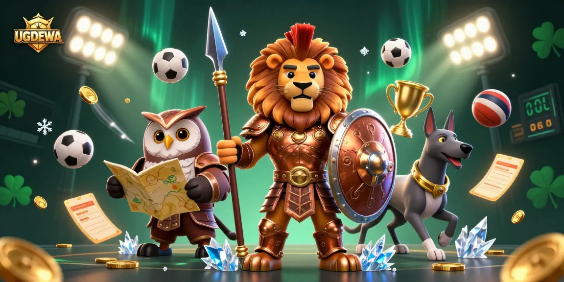 Feel the excitement of gambling with UGDEWA, featuring heroic characters, dynamic sports elements, and golden opportunities