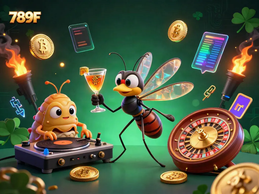 Engage with the vibrant 789F casino experience featuring unique characters and exciting elements.