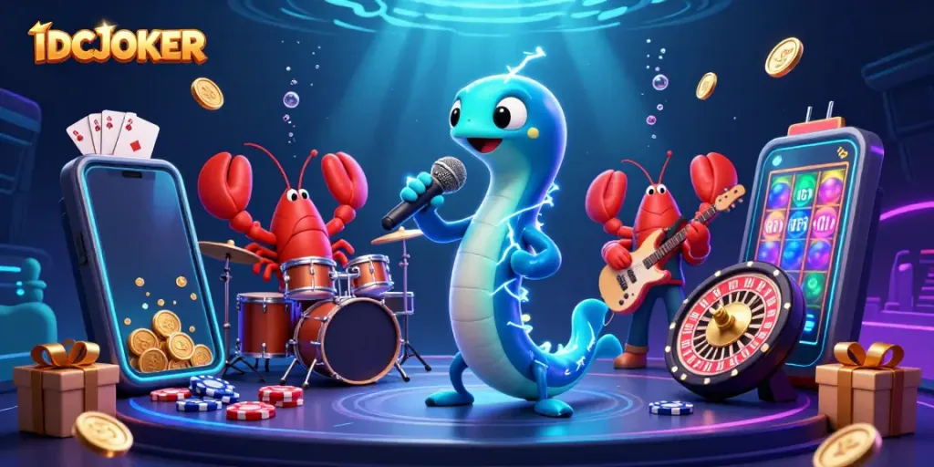 Experience thrilling gameplay with IDCJOKER’s underwater casino featuring vibrant characters and games