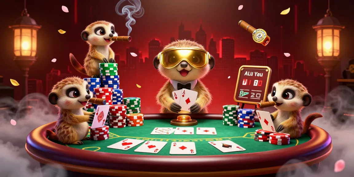 Experience PGSLOT’s colorful casino scene as meerkats skillfully manage their thrilling game.