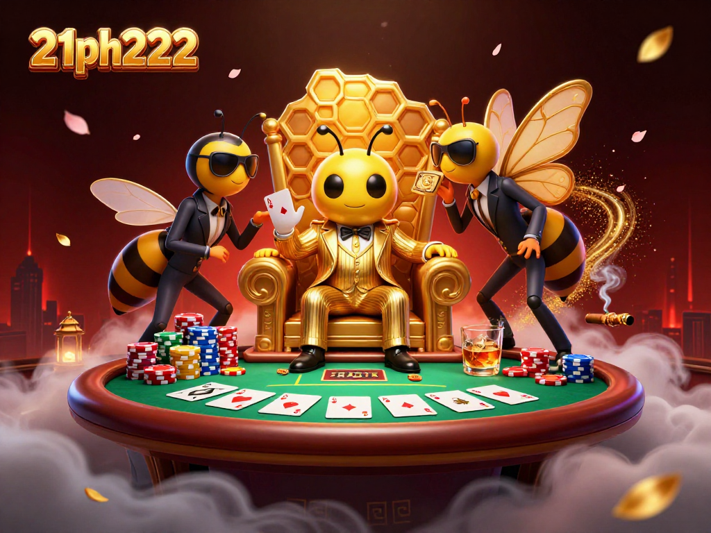 Experience thrilling poker action in the vibrant 21ph222 casino scene with unique characters.