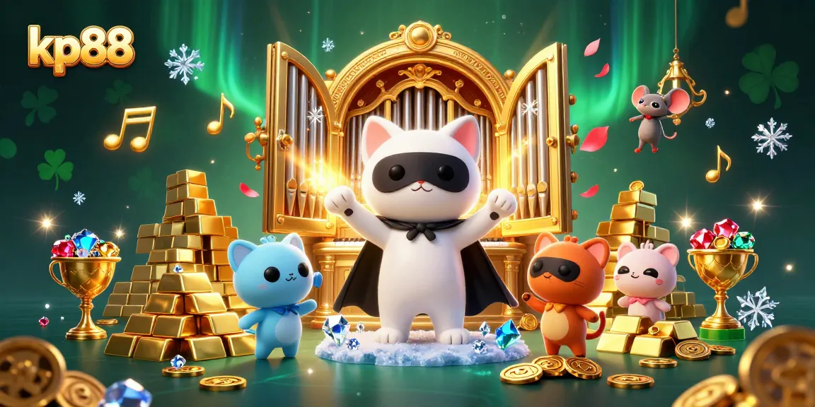 Win big with kp88 casino treasures amidst a phantasmic 3D illustration.
