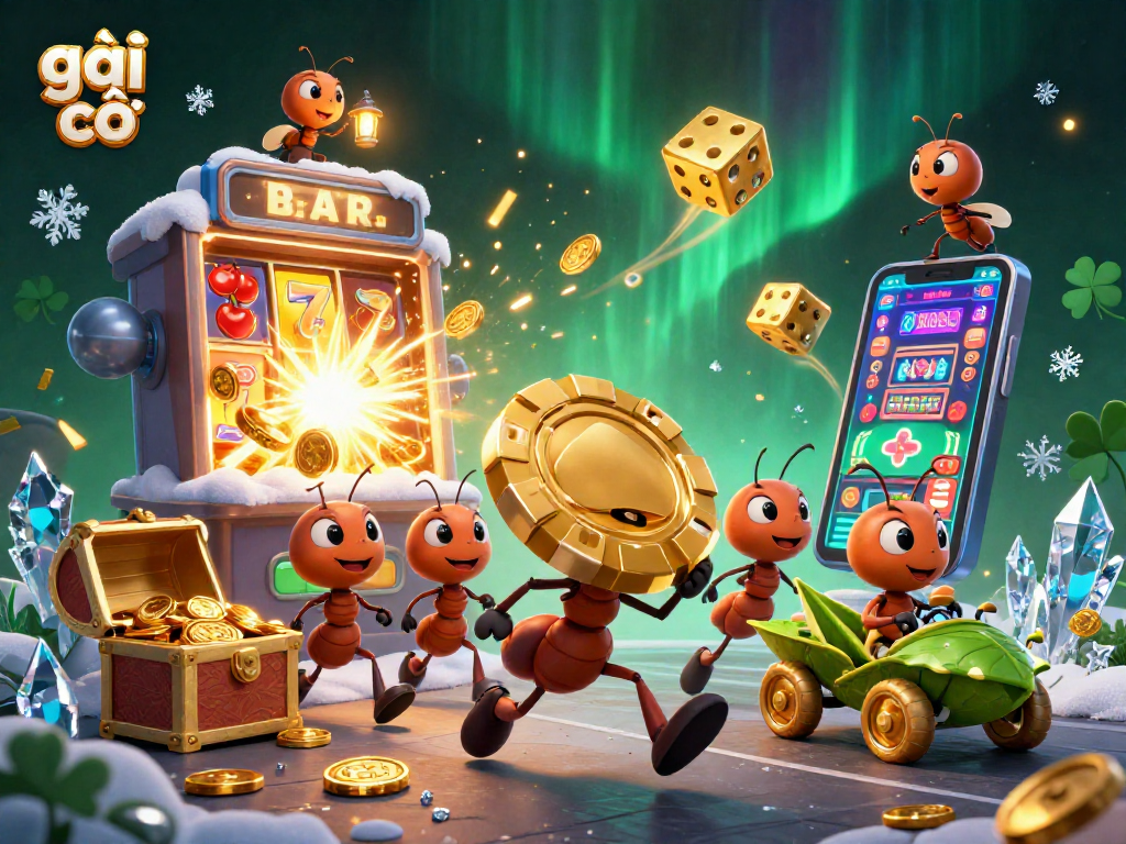 Experience dynamic gambling action with gái gọi characters in a gold-filled heist illustration.