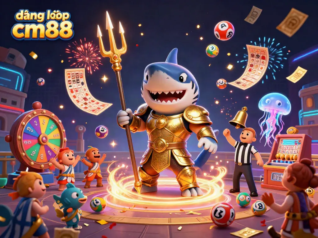 Experience thrilling action with đăng nhập cm88 featuring an underwater colosseum with vibrant game elements.