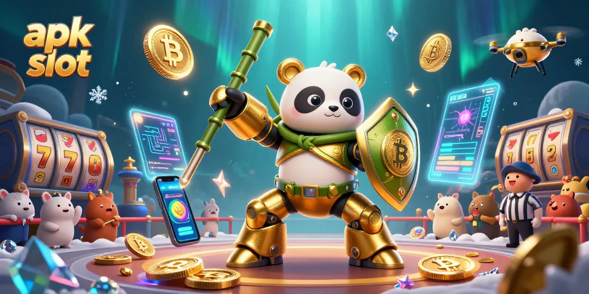 Mainkan apk slot dengan pemandangan luar biasa, slot reels, dan simbol keberuntungan 7.