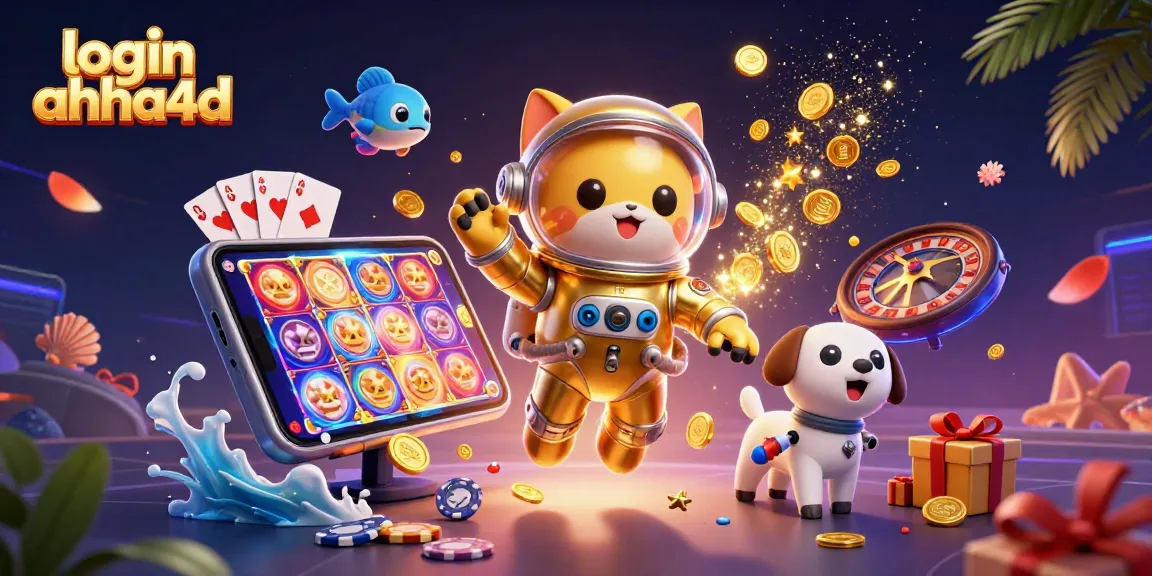 Login ahha4d untuk memenangkan permainan slot dengan astronaut angkasa dan kucing robot.