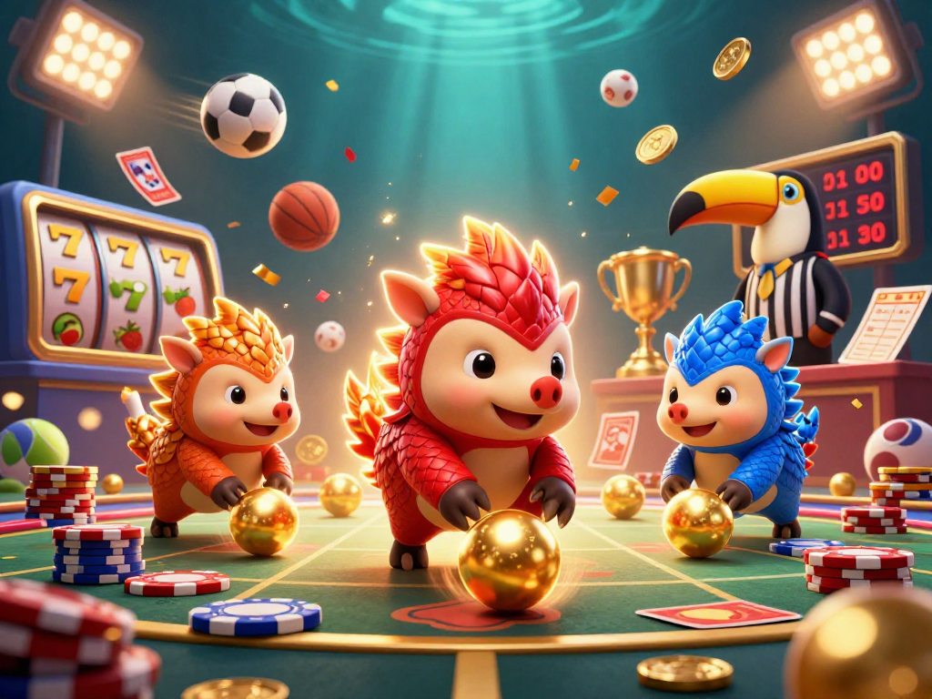 Ang JJJPH ay nagsasagawa ng masayang laban sa slot na may mga pangolin sa gitna ng mga chips.