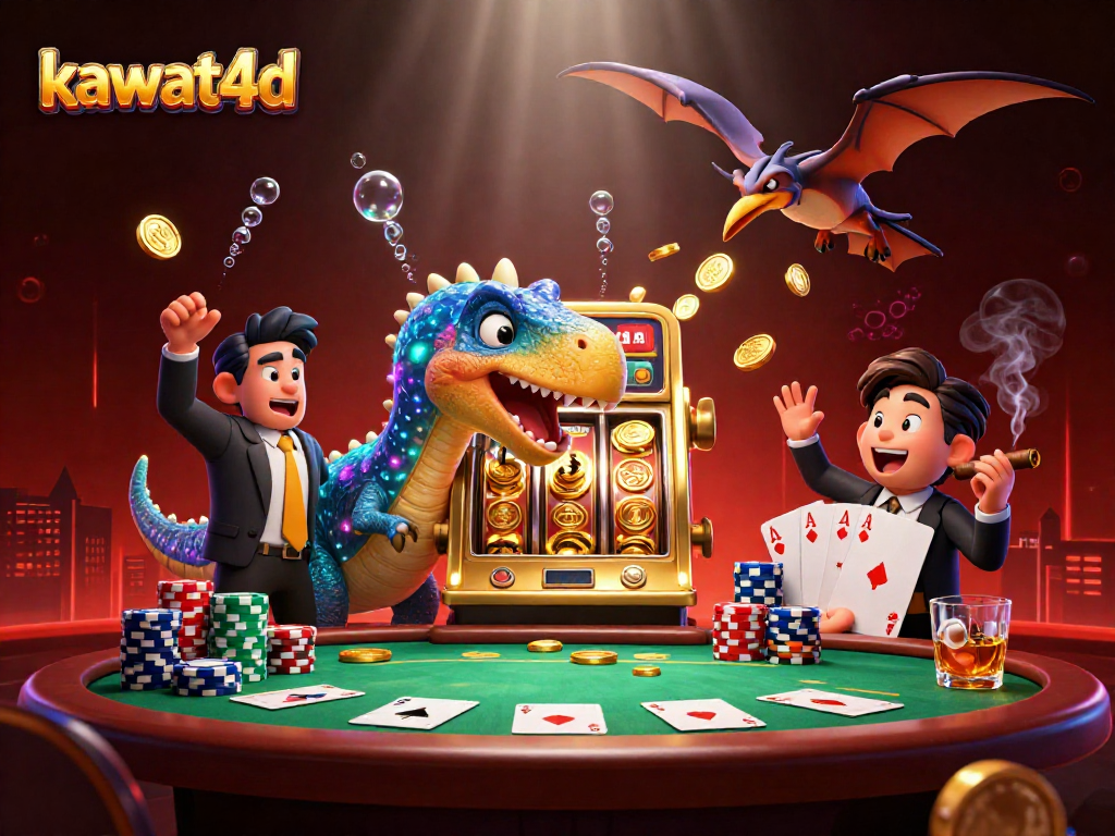 Kawat4D memberikan pengalaman menang dengan slot machine yang menarik dan manajer kasino yang panik saat uang koin berhamburan.