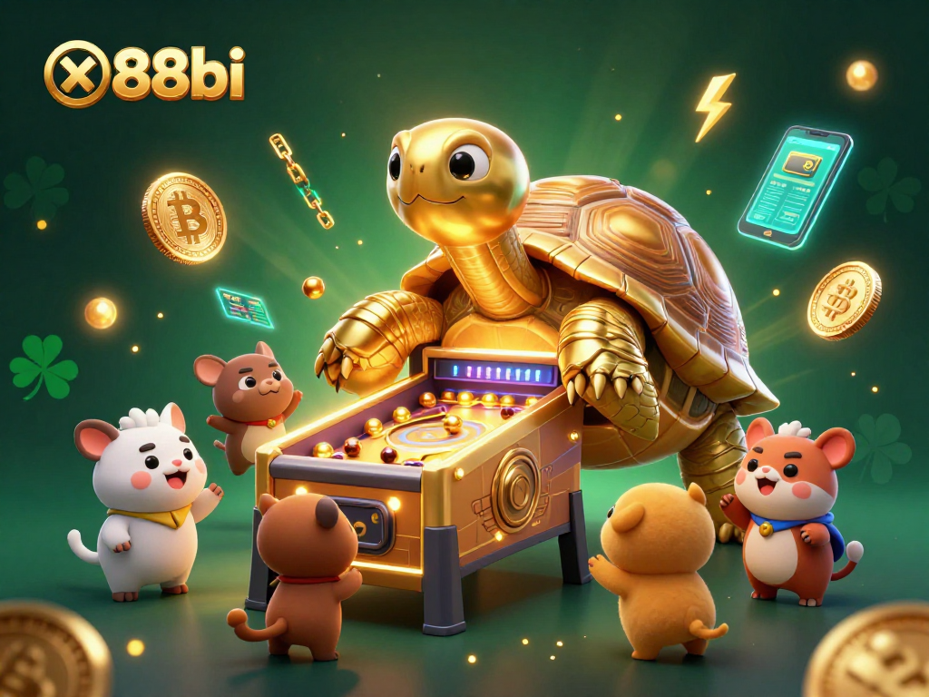 x88bi invites players to experience vibrant crypto gaming with a captivating scene of joyful gameplay.