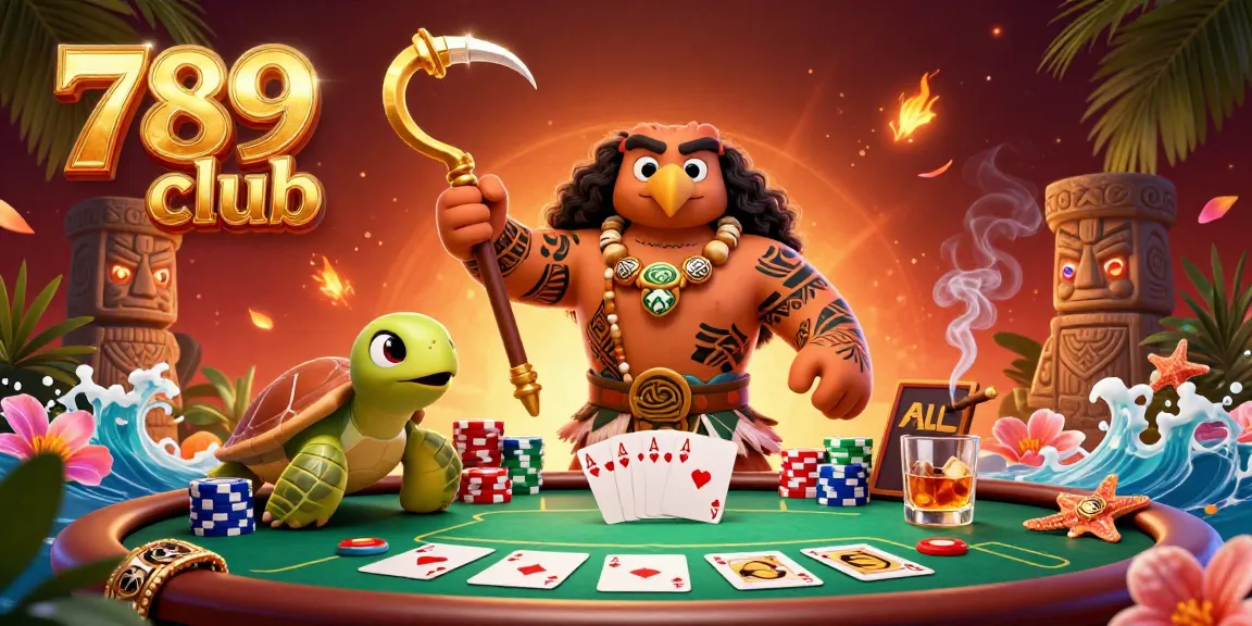 Join the exciting game at 789 club with a vibrant 3D illustration featuring poker elements.
