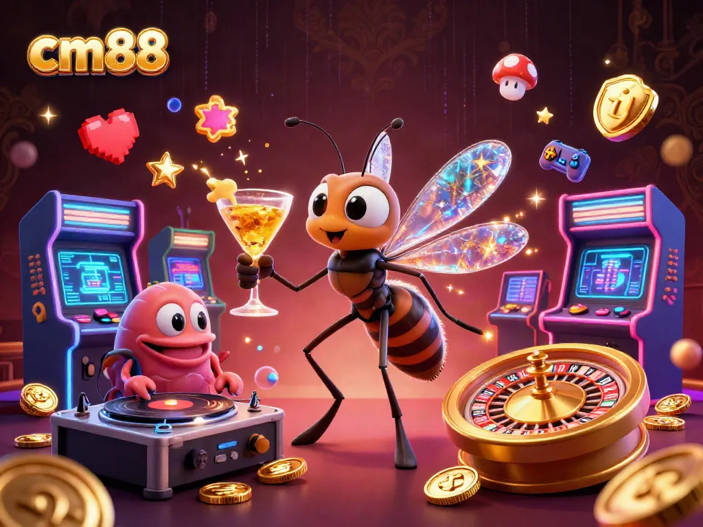 Experience fun with cm88 while enjoying a lively gaming atmosphere filled with vibrant casino elements.