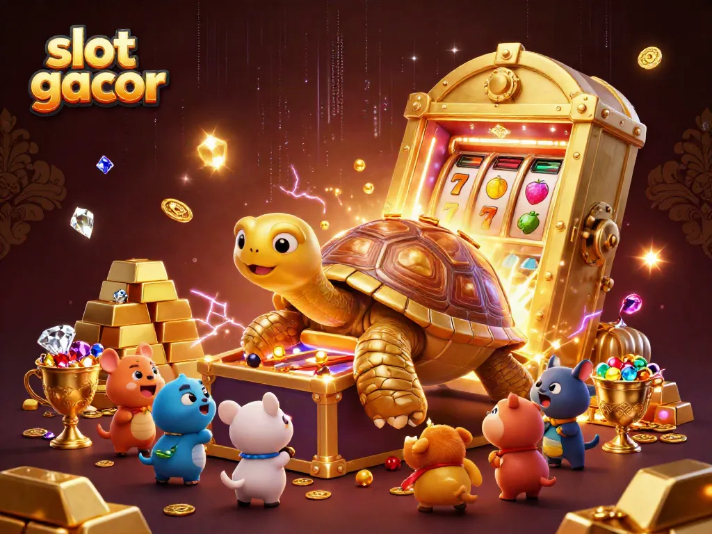Experience exciting gameplay with slot gacor and dynamic winning elements in a vibrant casino scene.