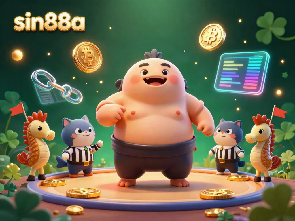 Engage with sin88a's vibrant underwater casino scene featuring characters and crypto elements.