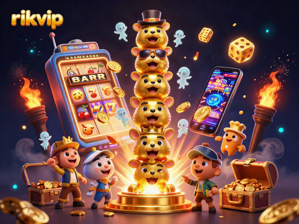 Experience thrilling gameplay at rikvip with exciting slot machines and vibrant casino elements.