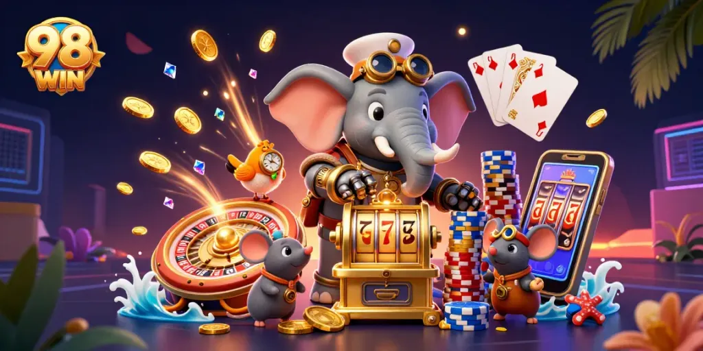 Experience exciting wins and dynamic gameplay with 98 WIN's vibrant casino atmosphere.