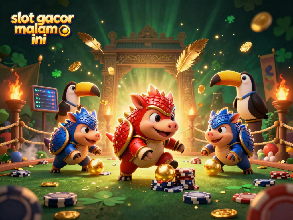 Rasakan keseruan slot gacor malam ini dengan pangolin bersaing di kasino yang penuh warna.