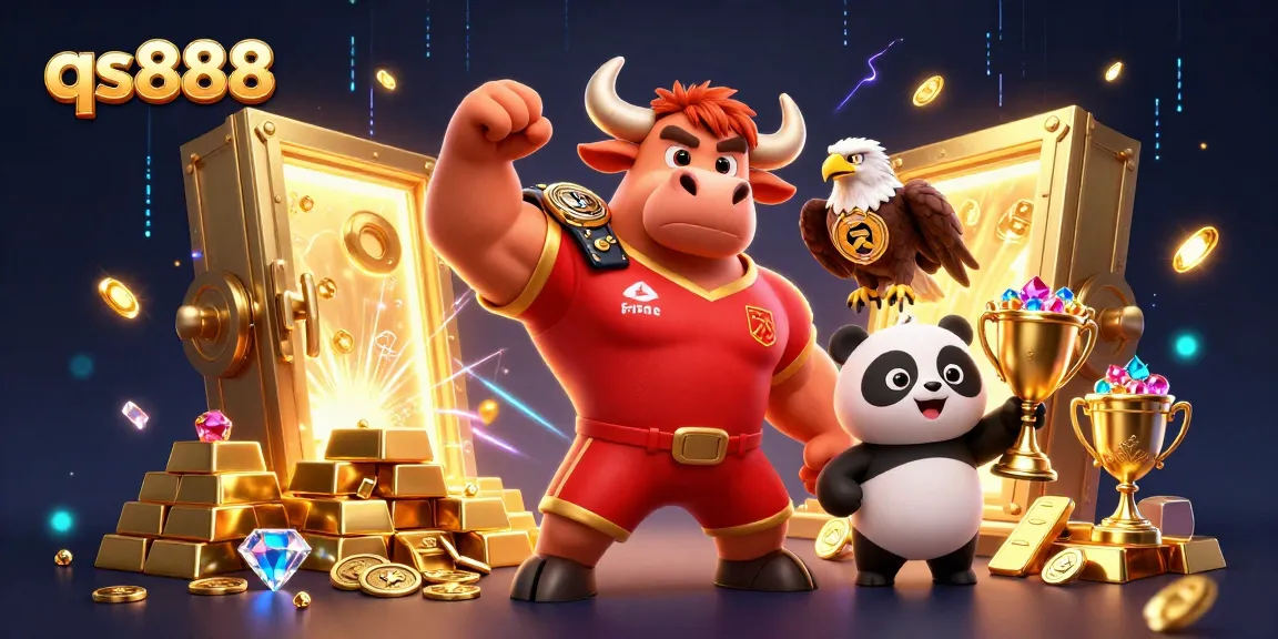 Play at QS888 for a chance to win big prizes with vibrant casino-themed elements!