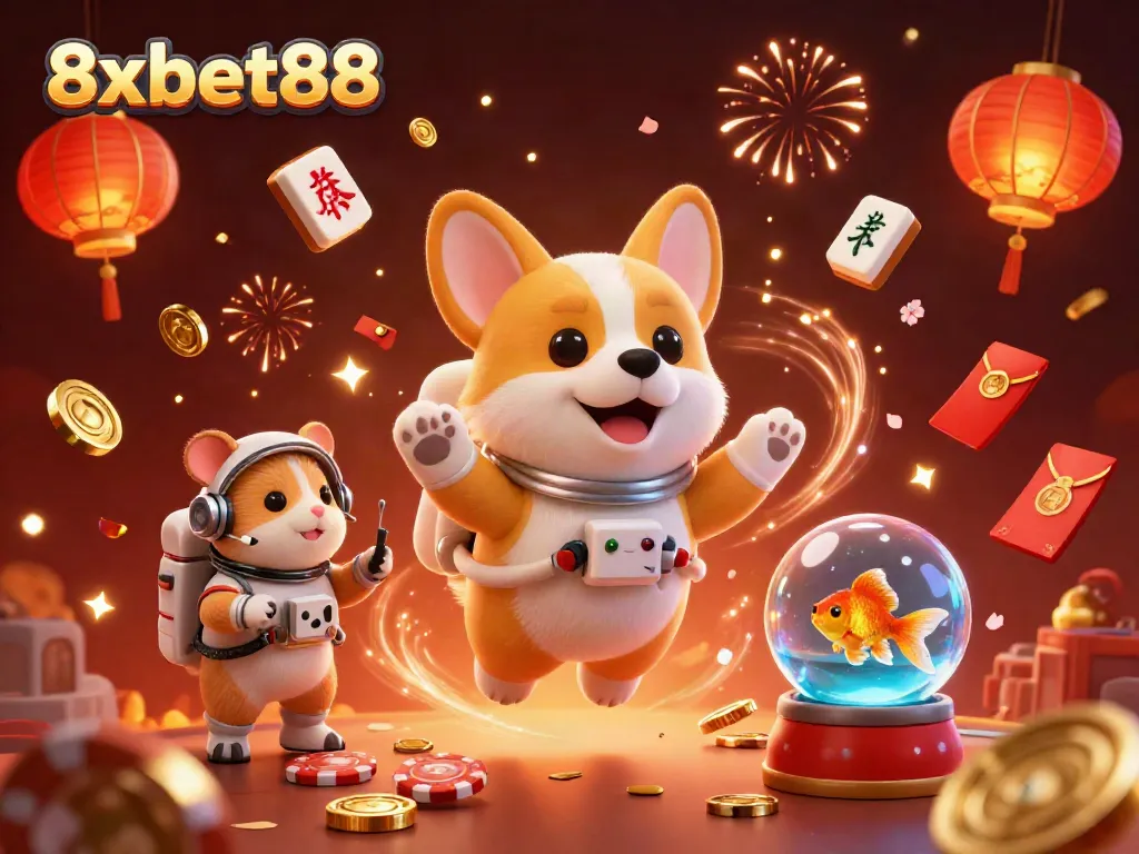Experience thrilling moments with 8xbet88 in a dynamic online casino universe featuring vibrant games and characters.