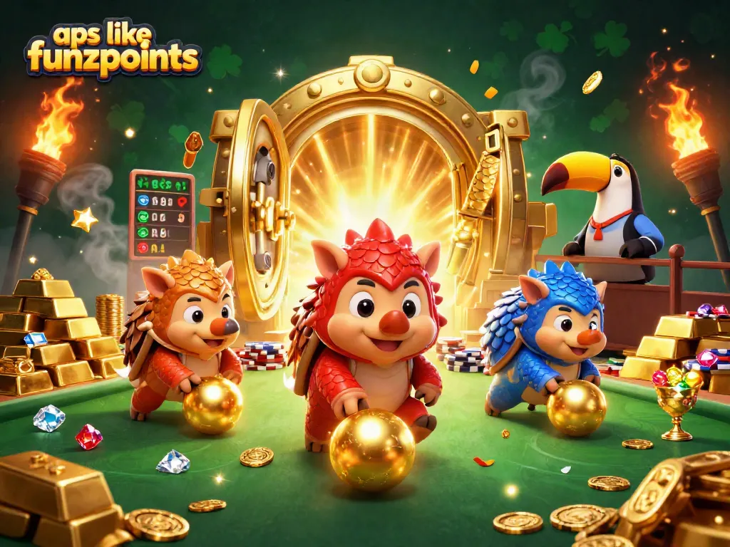 Experience thrilling gameplay at apps like funzpoints with rival pangolins and dazzling treasures!