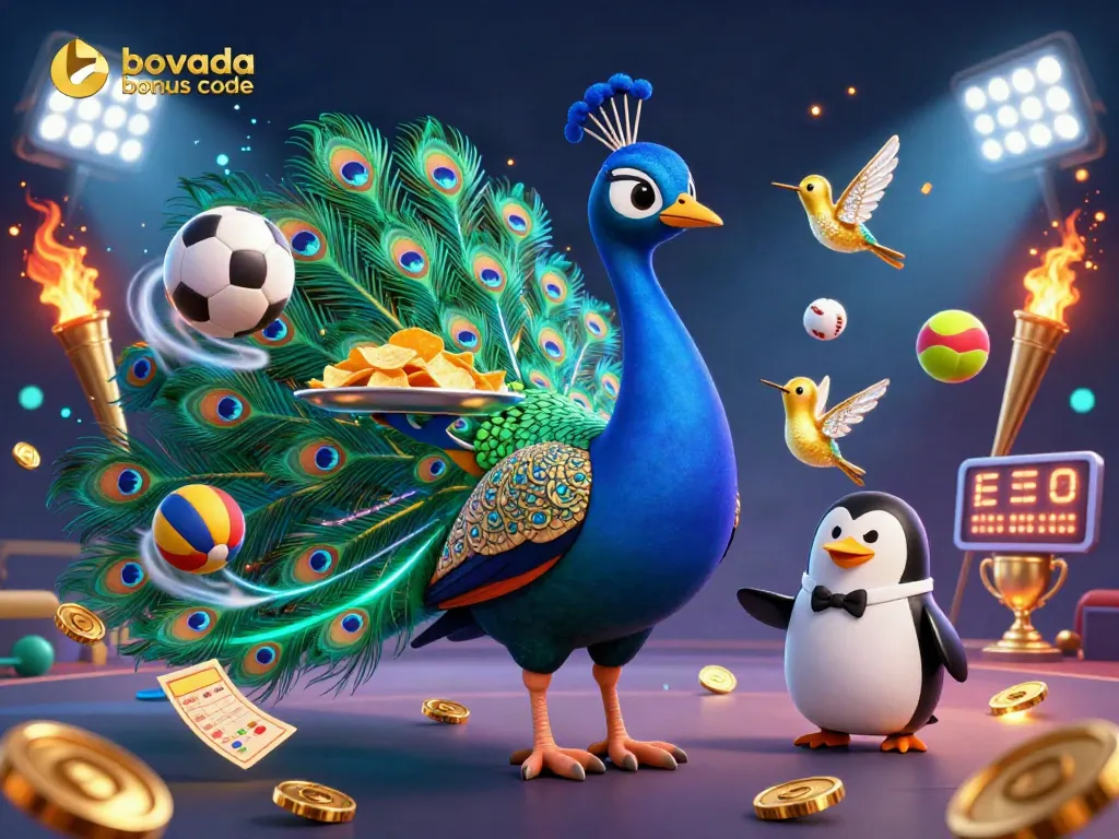 Spin the reels with the latest Bovada bonus code, featuring dynamic sports elements and casino flair.