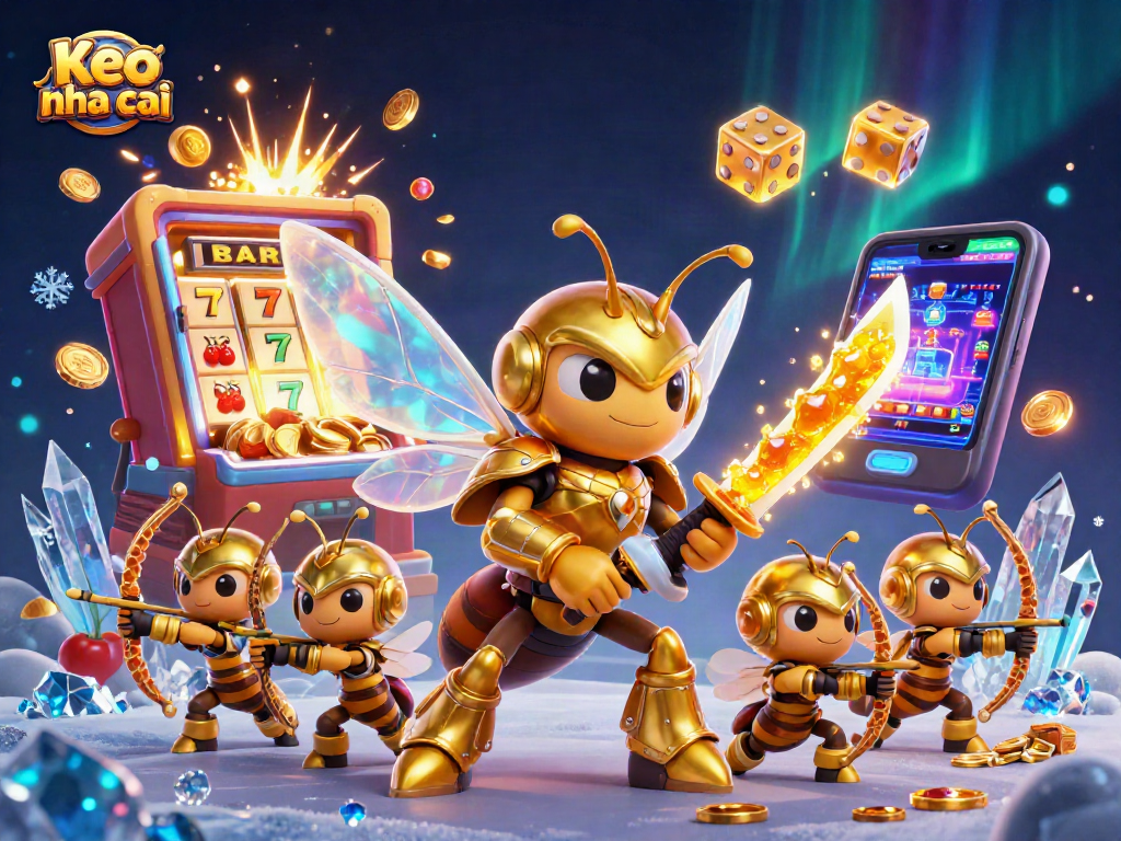 Experience the thrill of Keo nha cai with an engaging illustration of vibrant gaming elements.