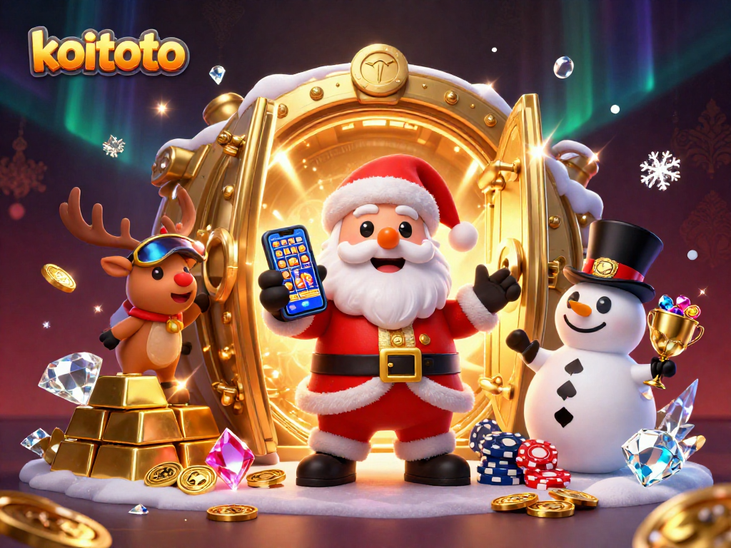 Koitoto menghadirkan jackpot slot yang menarik dengan Santa, rusa, dan boneka salju di dalam kasino