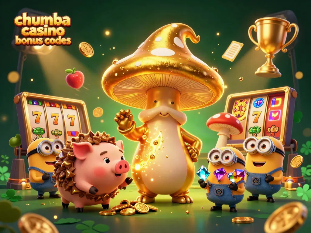 Experience thrilling gameplay with chumba casino bonus codes in this vibrant, magical slot-themed illustration.