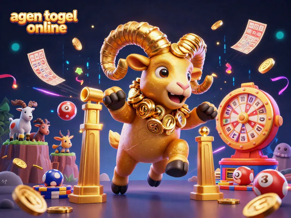 Engage with the thrilling world of agen togel online with the golden ram and lottery elements