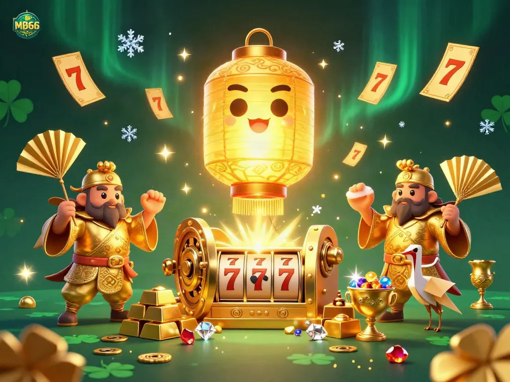 Experience winning jackpots with MB66 at this vibrant casino scene overflowing with treasures.