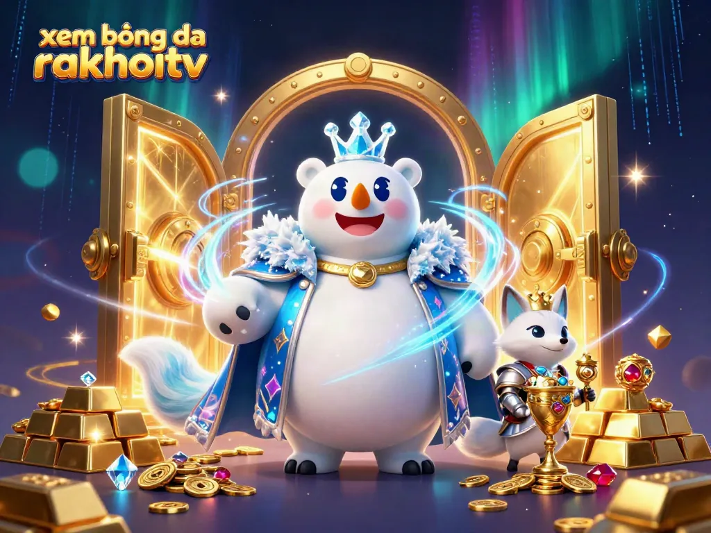Experience xem bóng đá rakhoitv in an immersive 3D scene with rich details and dynamic energy.