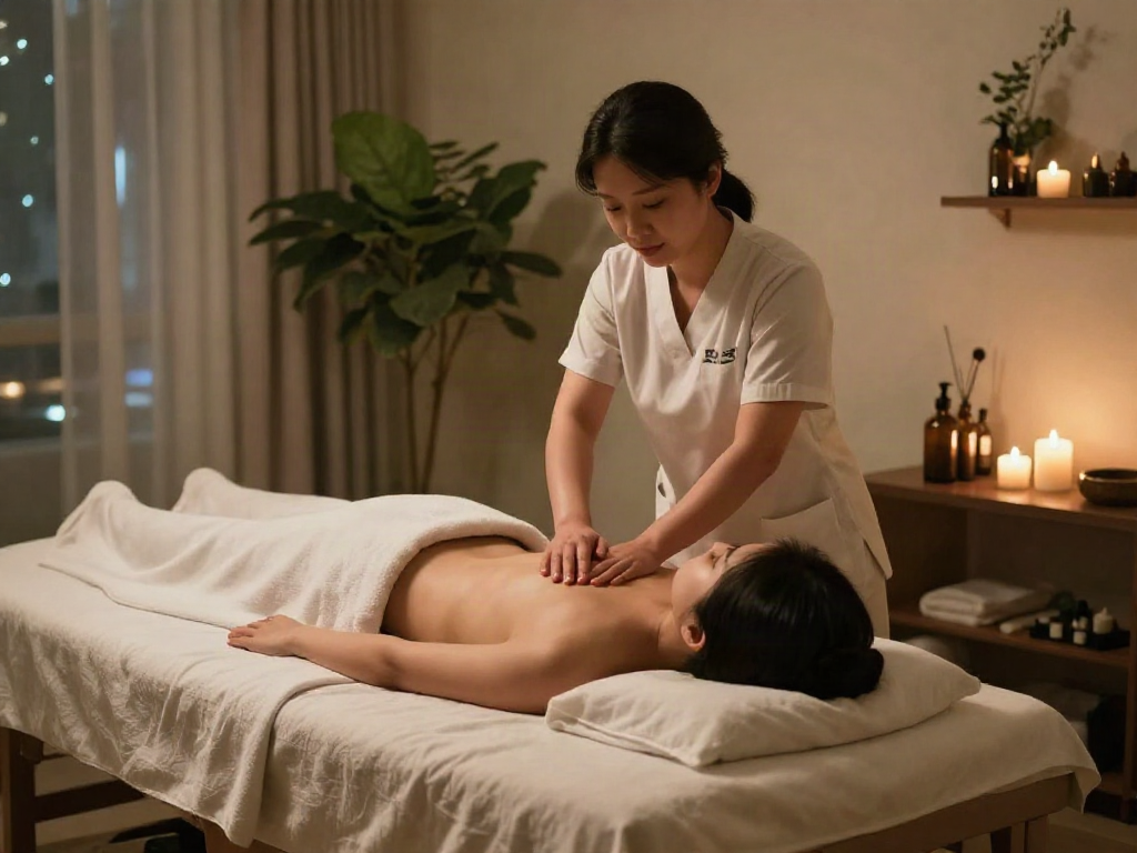 Experience a serene 강남출장안마 massage in a tranquil spa setting.