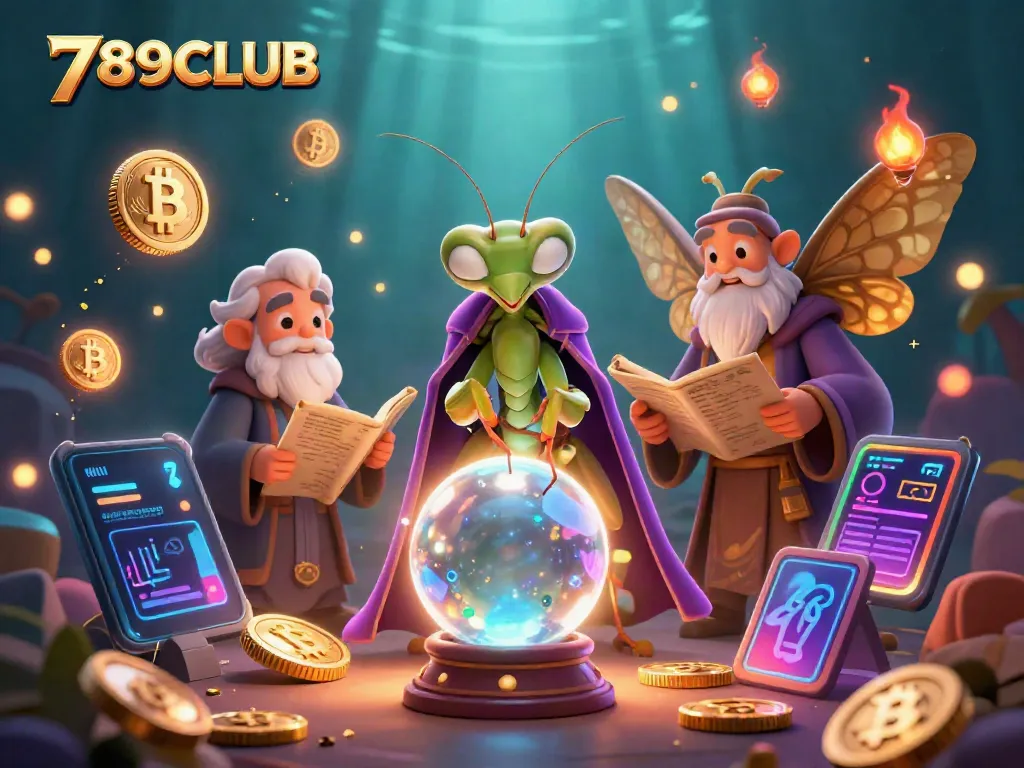 Engage with 789CLUB's thrilling casino universe in this vibrant scene featuring mystical characters.