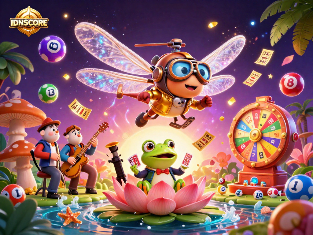 Engage in IDNSCORE's vibrant gaming world with dynamic elements and characters.