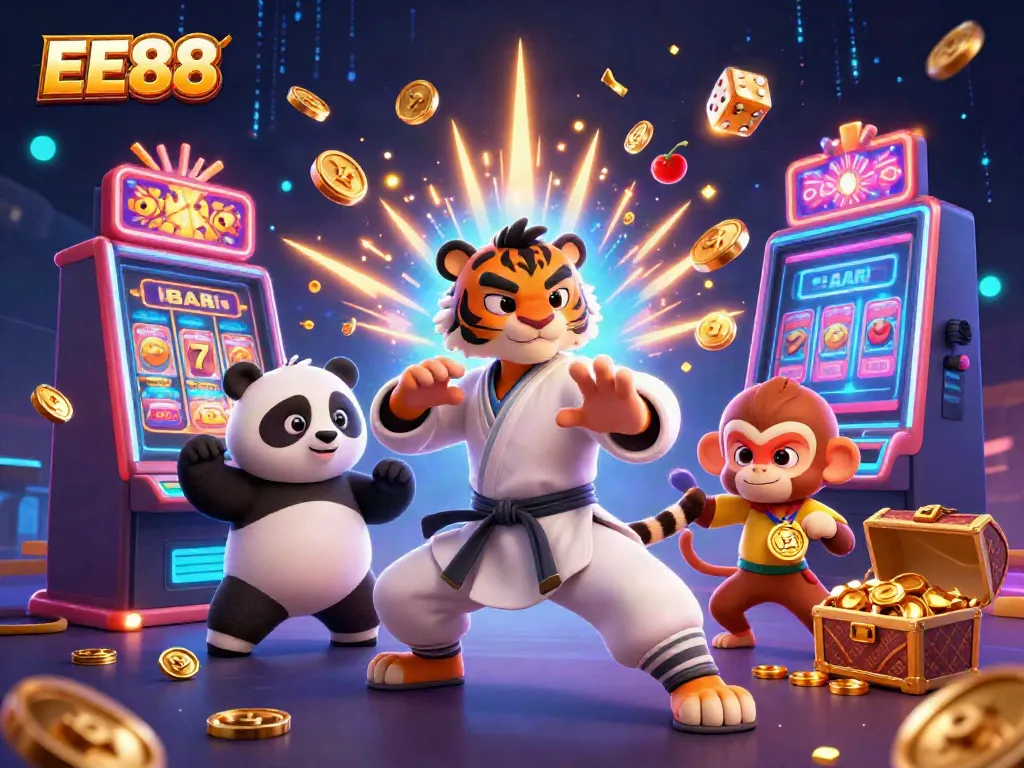 Experience wins with EE88's vibrant casino scene featuring exciting game elements.