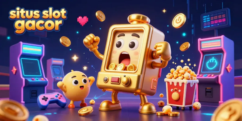 Slot gacor dengan mesin slot kartun bergembira saat jackpot dihasilkan.