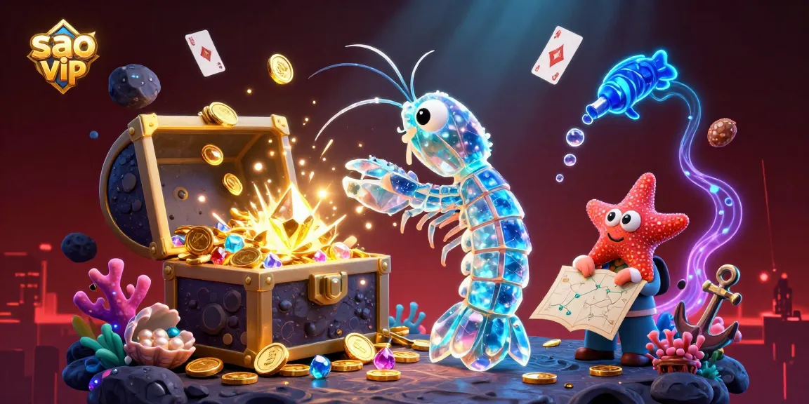 sao vip showcases a galactic samurai mantis shrimp smashing an asteroid amidst coins, providing rich gambling excitement