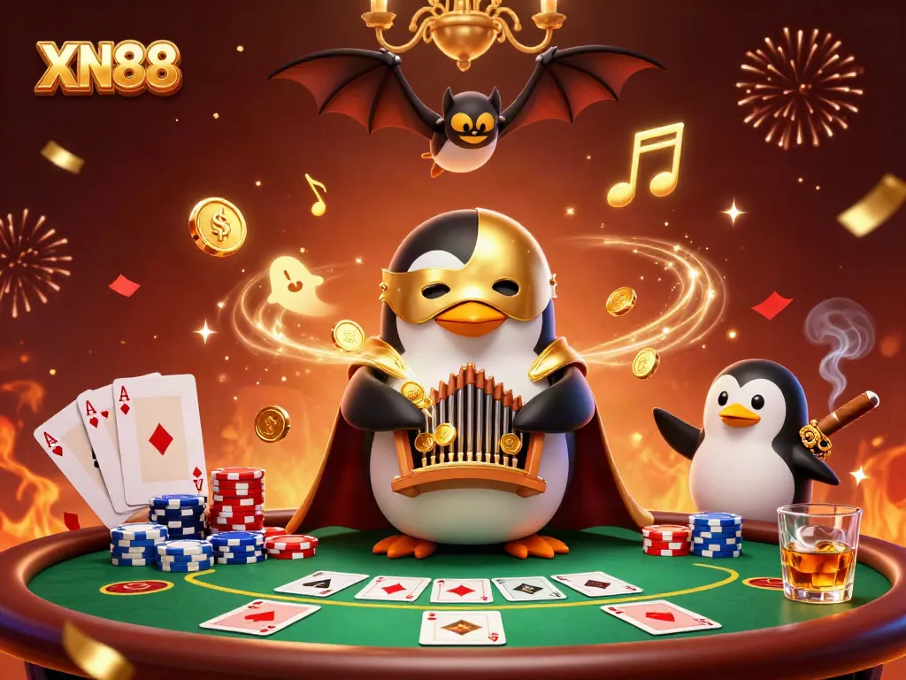 Experience thrilling gaming action at XN88 with a vibrant 3D casino scene, featuring captivating characters and spectacular elements.